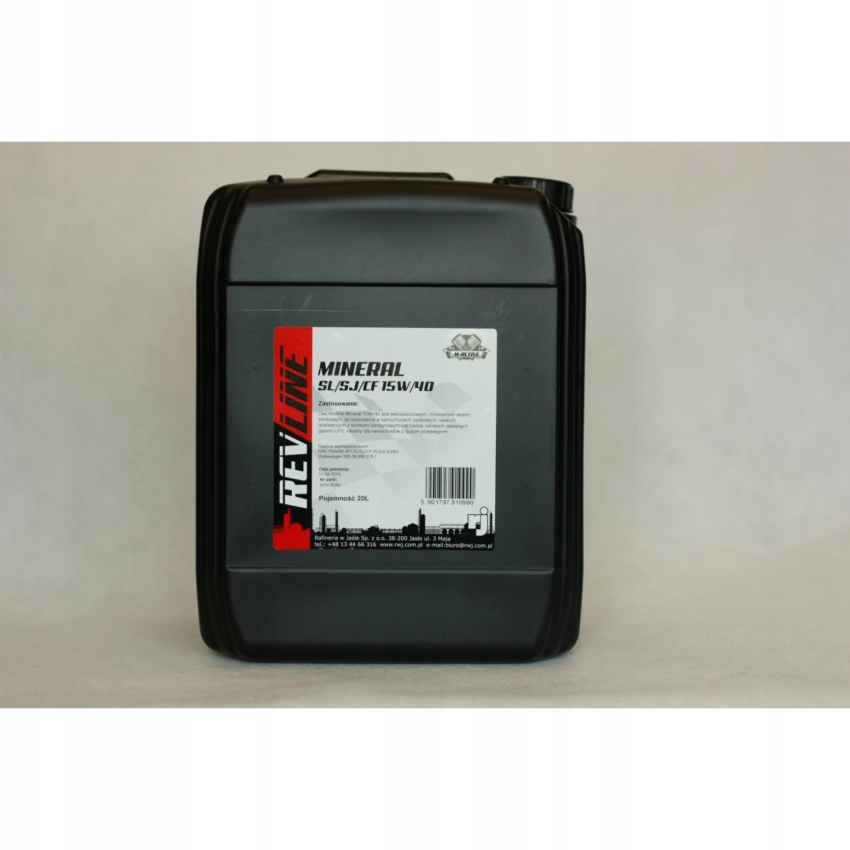Motorový olej Rwj Revline Mineral 15W40 20L