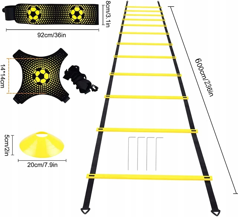 PROFESJONALNY ZESTAW PIŁKARSKI szybkość zwinność Rodzaj pojedyncza