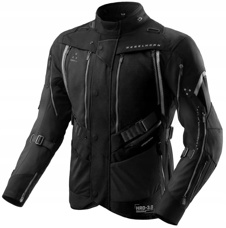 Rebelhorn Hardy 3.0 Čierna Textilná Motocyklová Bunda 8XL