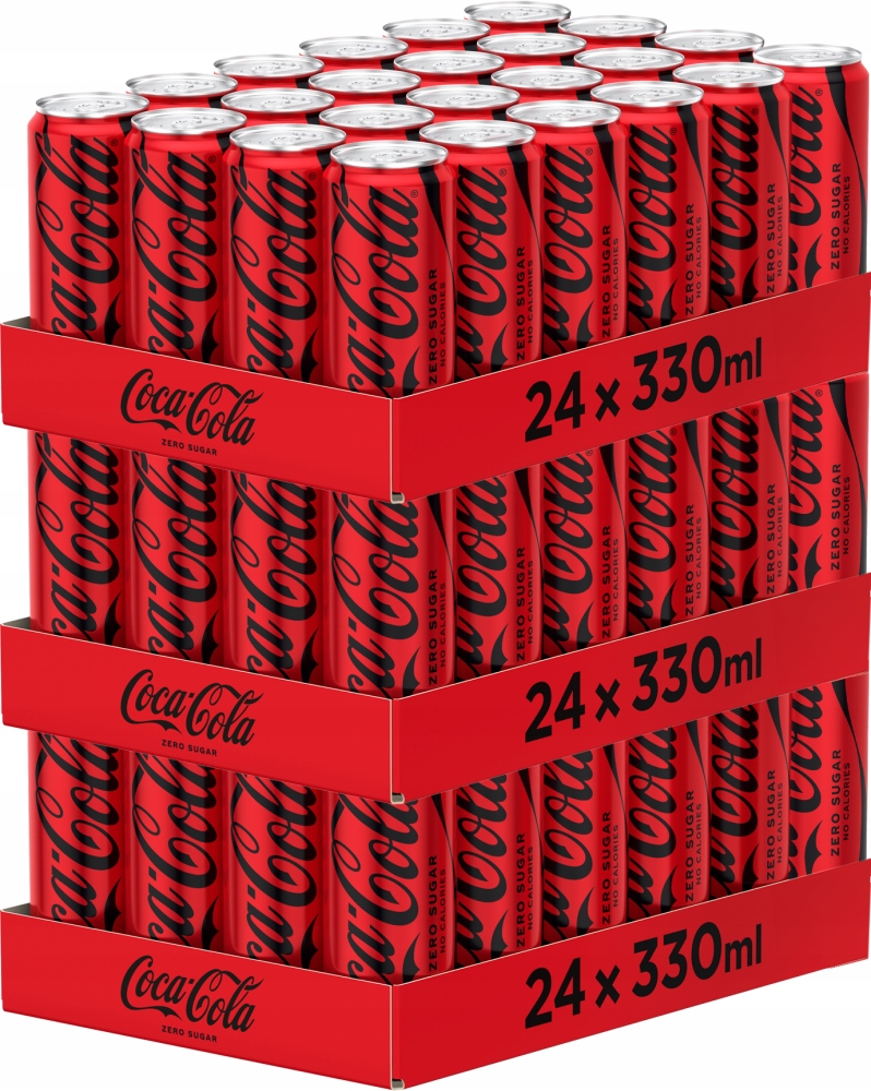 Coca Cola Zero Cukru 330ml puszka 72 szt