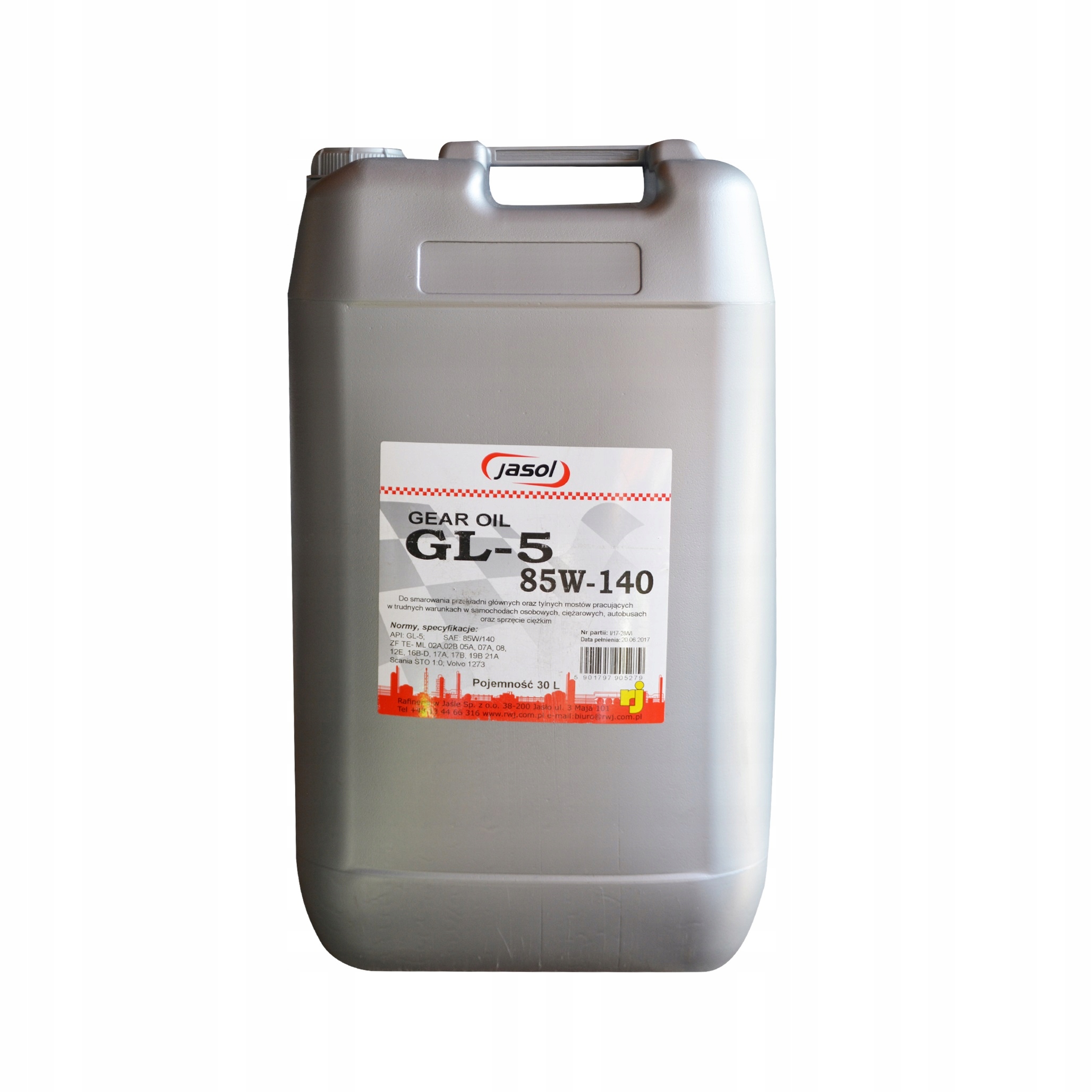 OLEJ PRZEKŁADNIOWY GL-5 85W140 30L ORZESZE