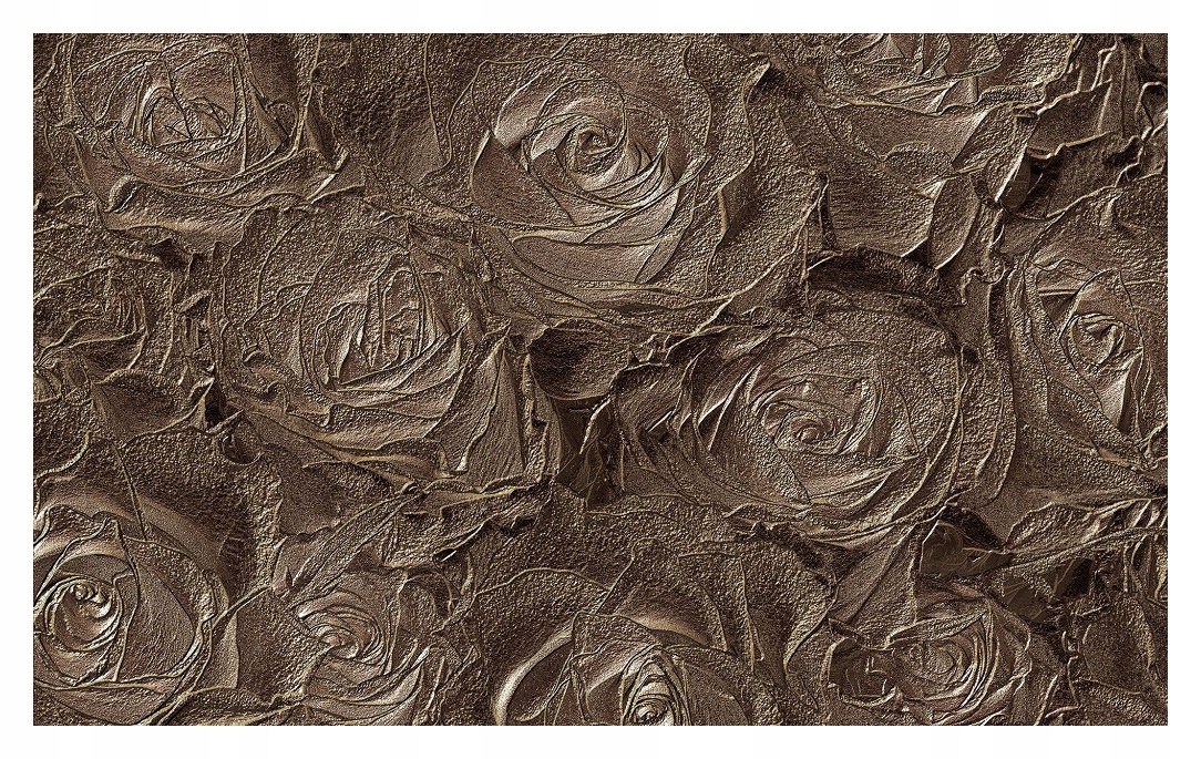 Tapeta Hnedé ruže reliéf vinyl 312x219 Monochromatické elegancia lepidlo