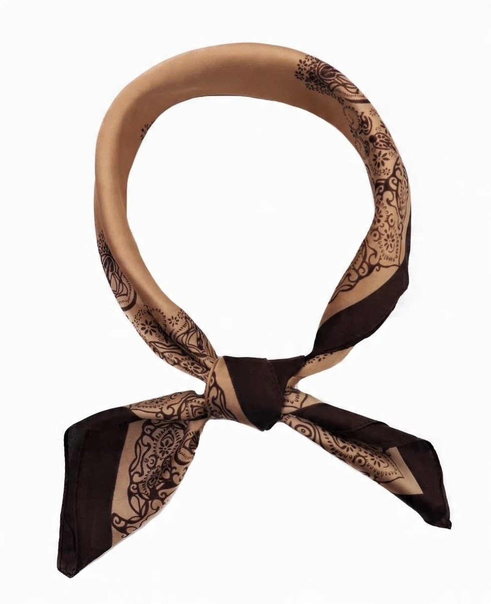

Apaszka Gawroszka Bandana Mała Chusta beż brąz