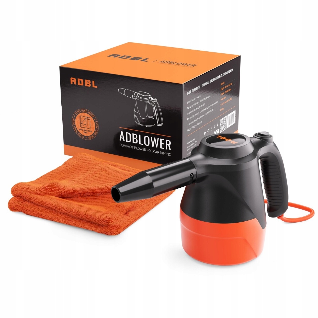 Adbl Adblower Fúkač na vysušovanie laku karosérie 600 W