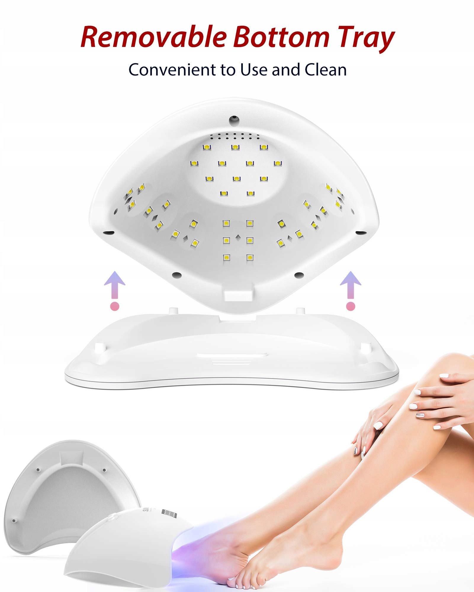 SUNUV Lampa UV LED 48W Profesjonalna Lampa Do Utwardzania Lakieru Żelowego — miniatura 4