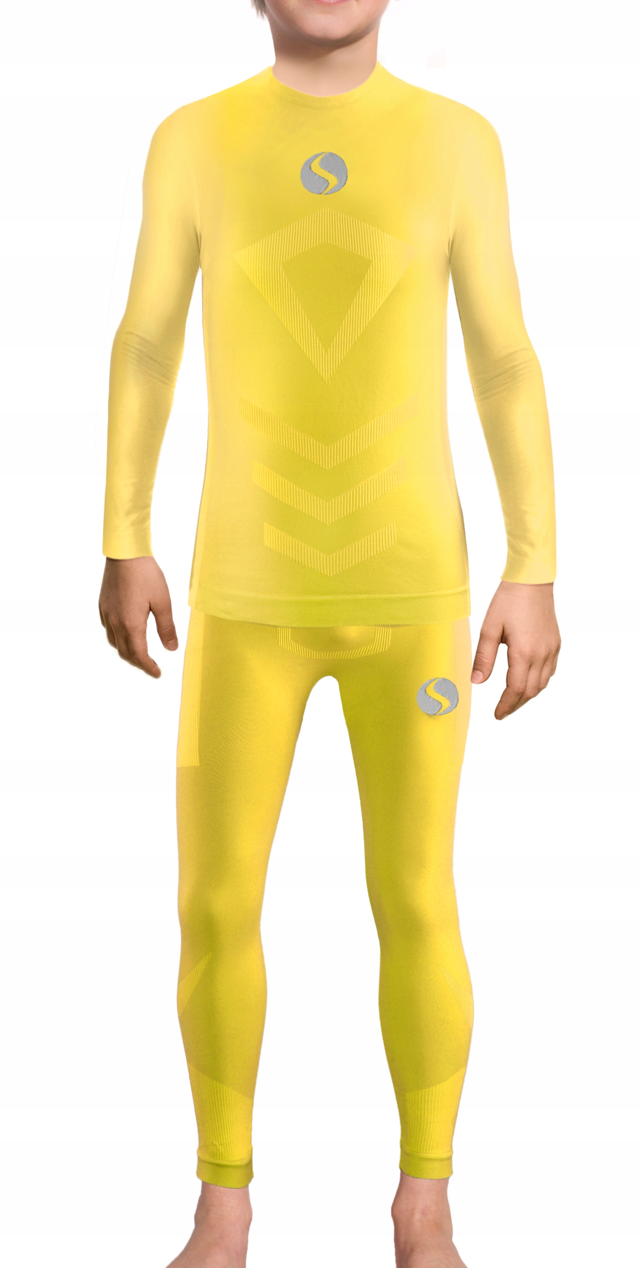 Sesto Senso Sada termoaktivního spodního prádla pro chlapce 2XS/XS Žlutá