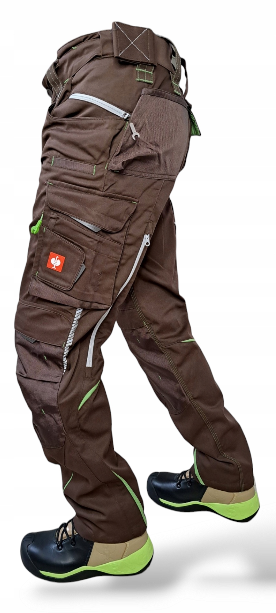 Spodnie robocze Strauss 2020 Brązowe e.s.motion 65541 46