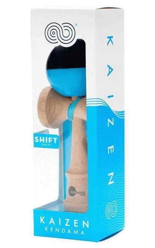 Kendama Kaizen 3.0 Shift Half Split | Sticky Black Blue Kolor niebieski