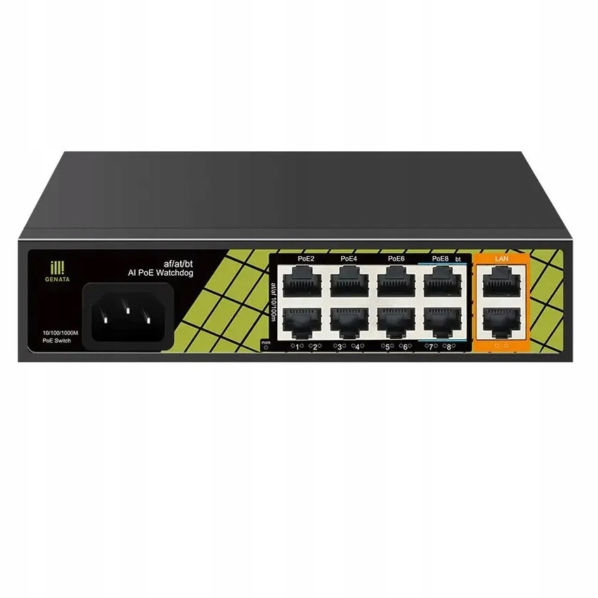Conexpro GNT-P1210SG, PoE switch, 10x Lan, 8x PoE