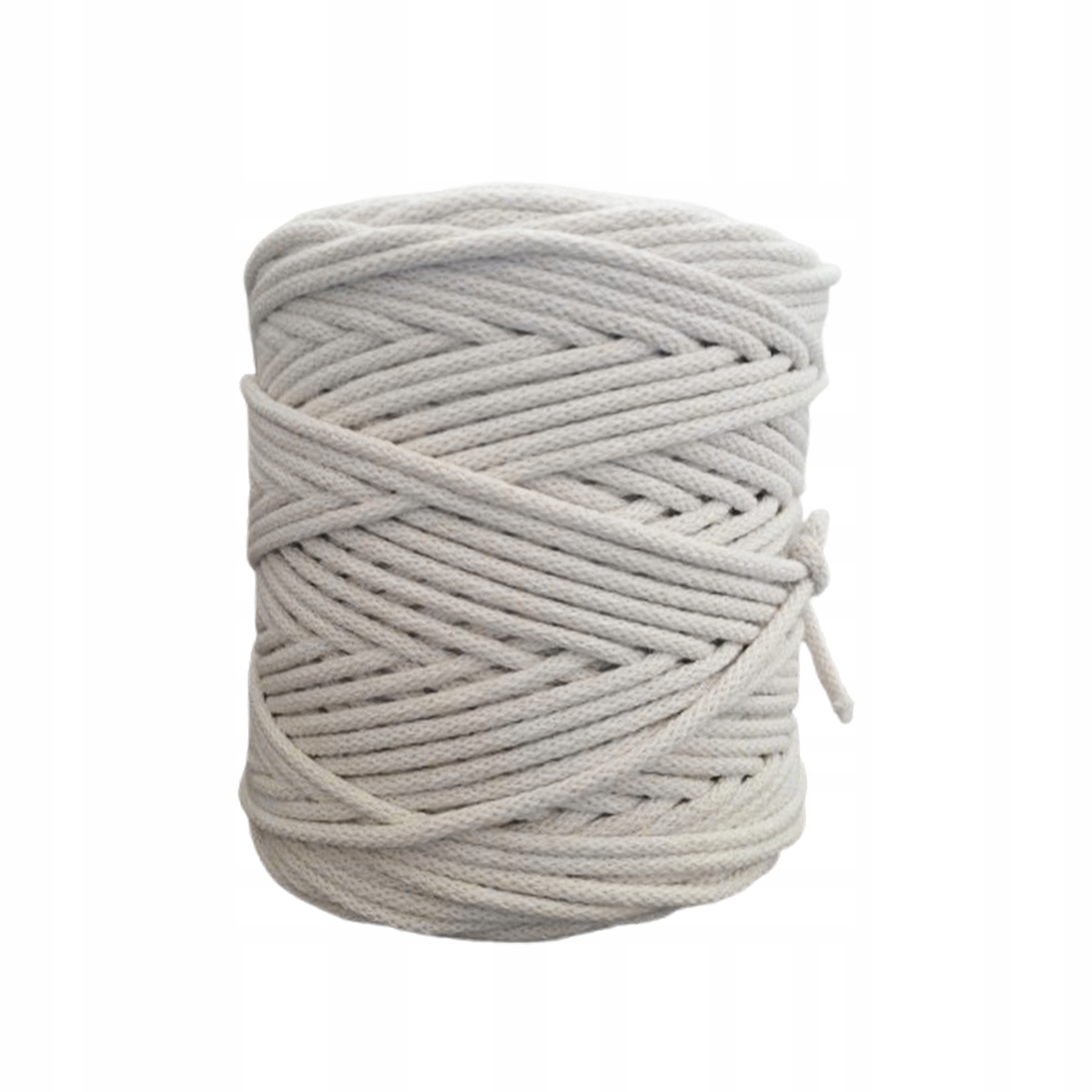 Bavlněná šňůra na makramé přírodní 200 m 3 mm pro háčkování