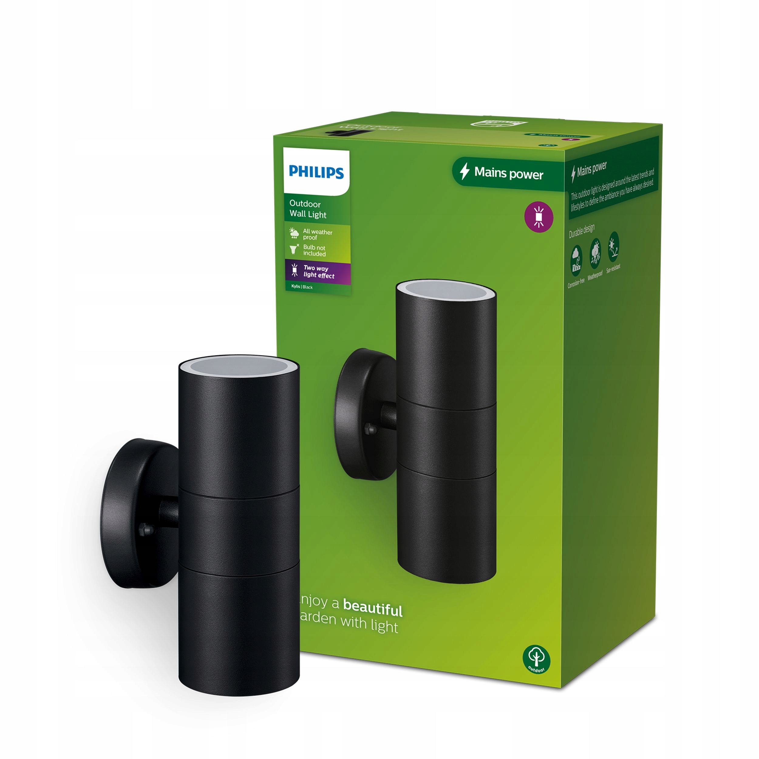 Zahradní Led lampa Fasádní svítidlo Kylis 25W GU10 IP44 Philips