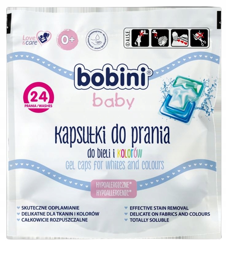 

Bobini Baby Kapsułki do prania biel i kolor 24szt