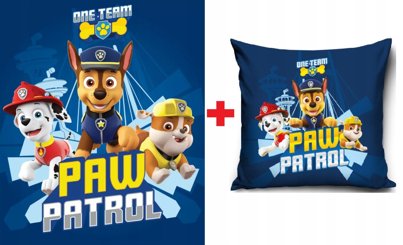 

kocyk koc polarowy poduszka Psi Patrol