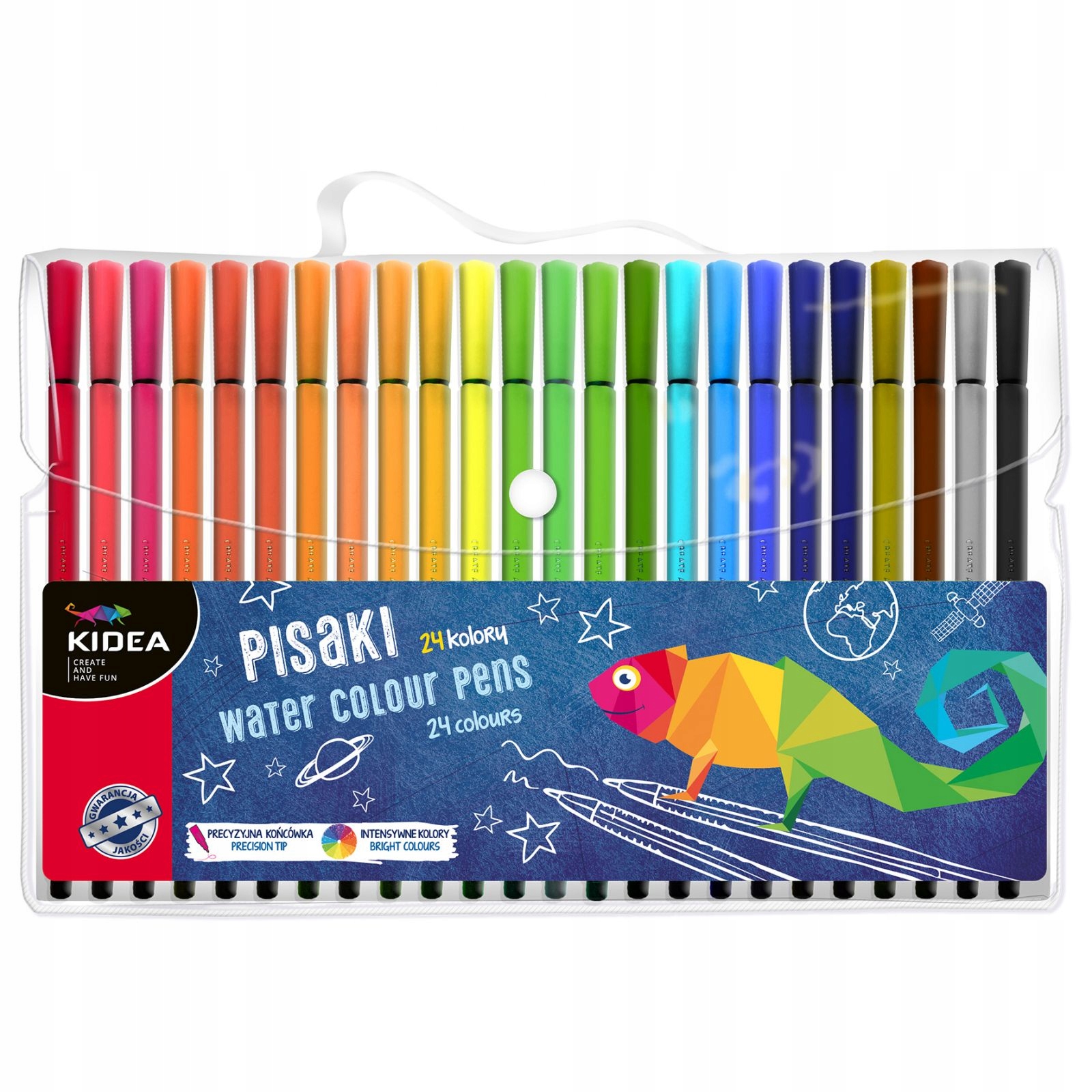 

Pisaki Mazaki Flamastry w etui 24 Kidea