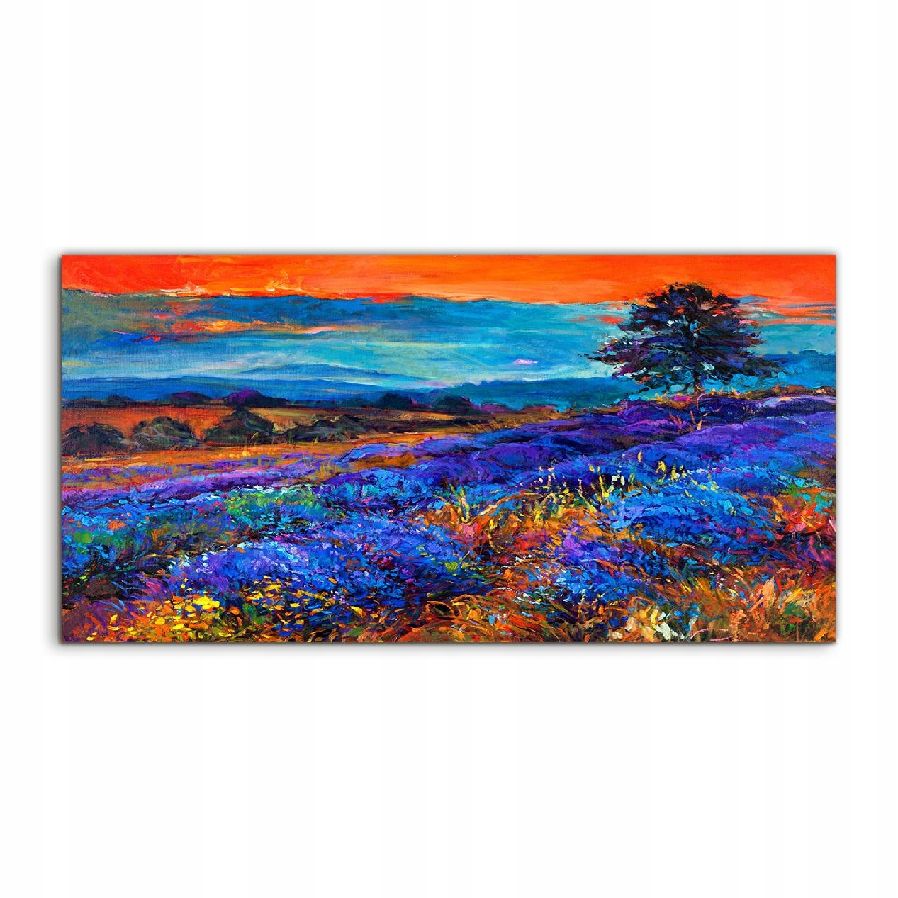 

Fotoobraz 120x60 z grafiką Lawenda Łąka Krajobraz