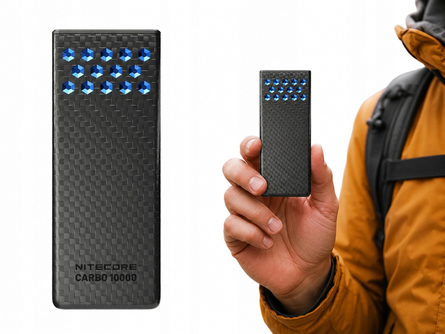 Nitecore CARBO10000 Gen2 Blue – Ultraľahká powerbanka 10000 mAh 30W IPX8