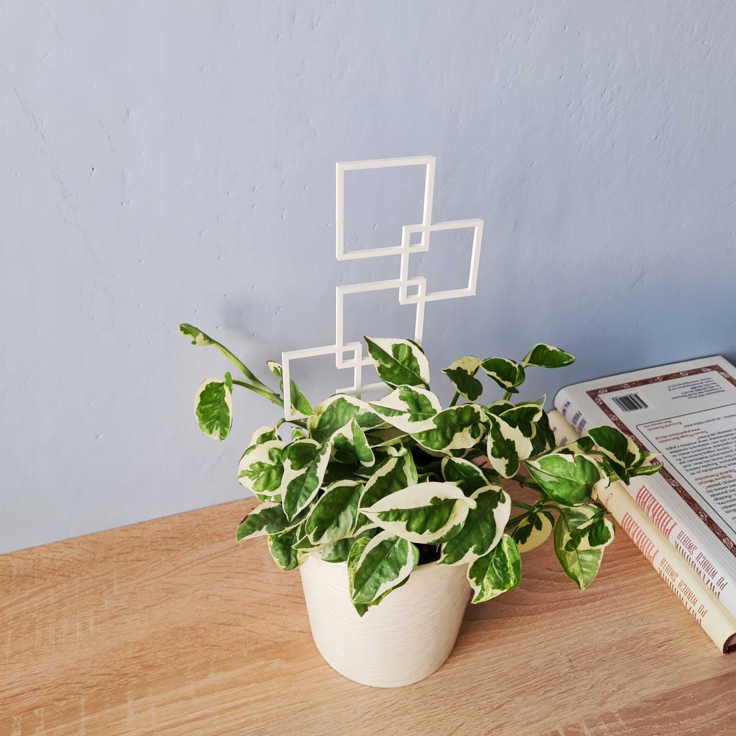 PODPÓRKA DO KWIATÓW DRABINKA PERGOLA BIAŁA 27cm Kolor biały