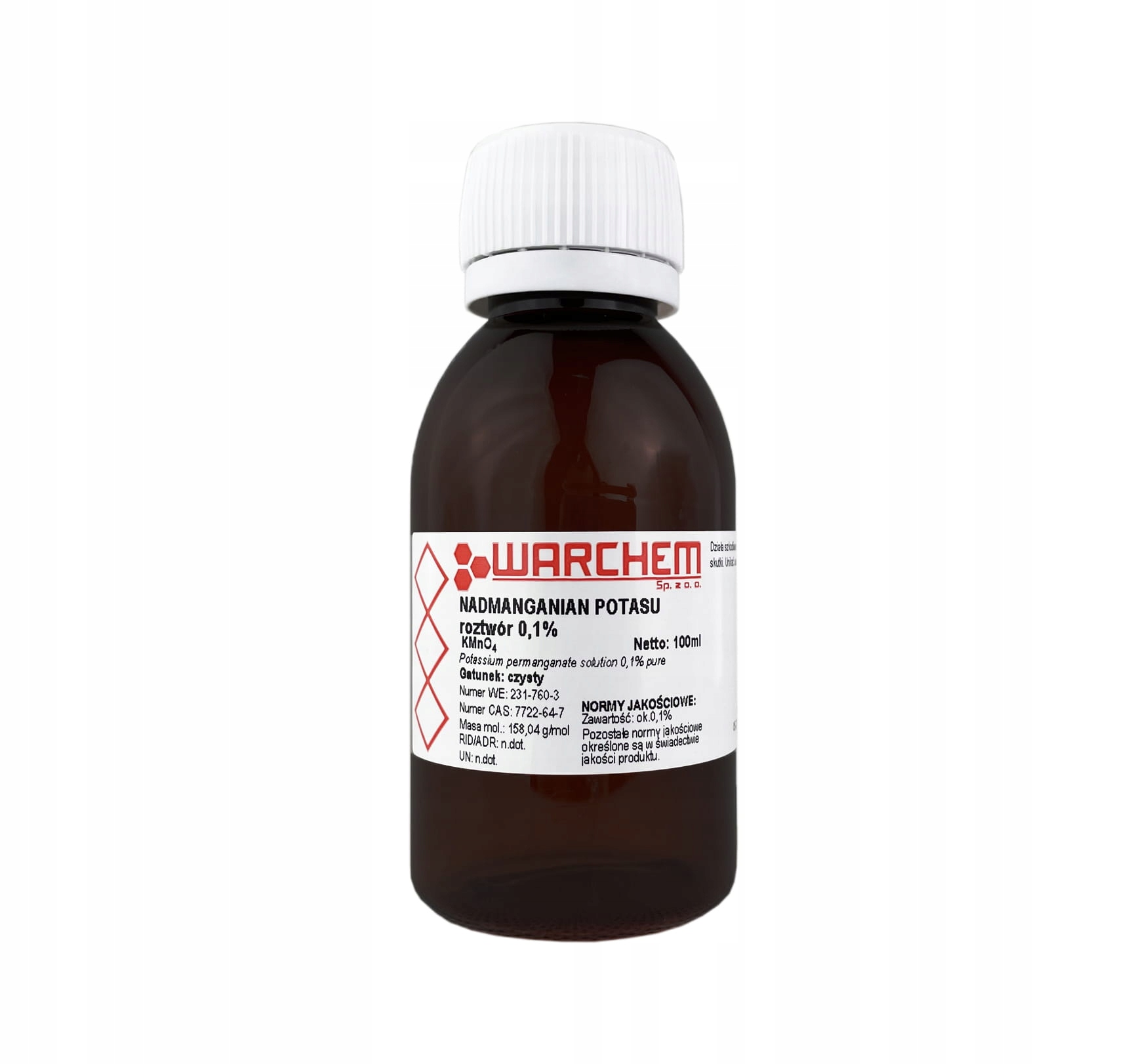 

Nadmanganian Potasu roztwór 0,1% czysty 100ml