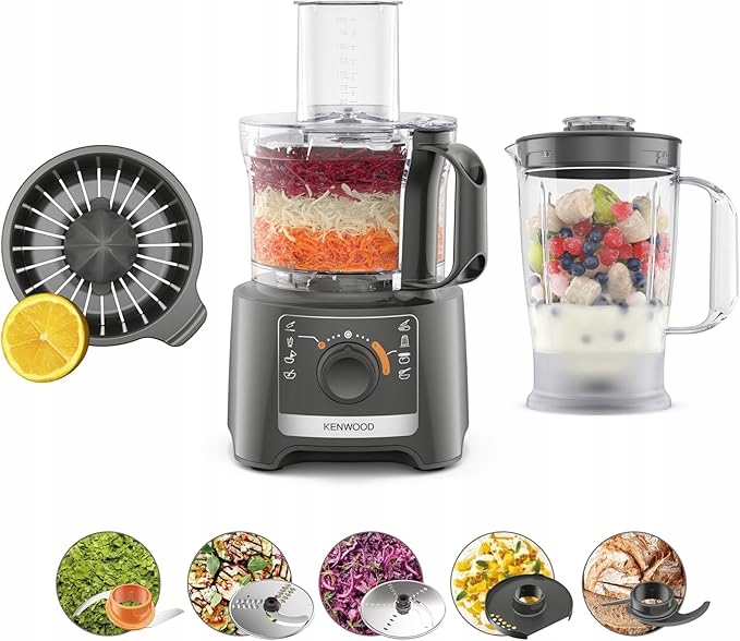 Kuchynský Robot Kenwood Multi Pro Compact FDP31.360GY Multifunkčný 800W