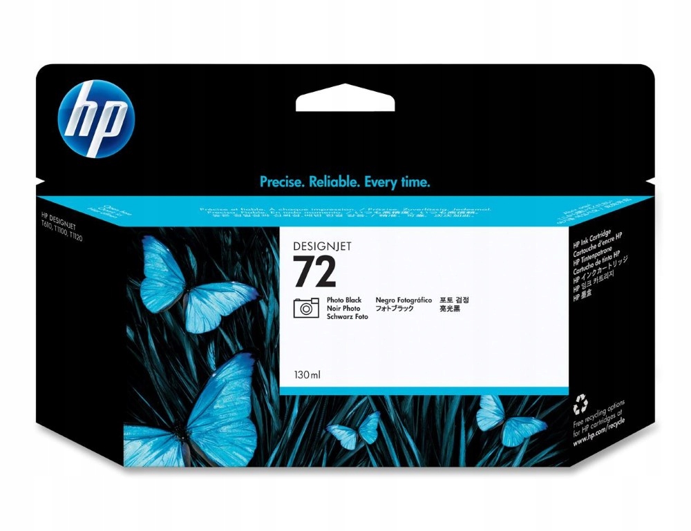 Hp (72) Photo Black cartdridge pro Dj T1100, 130ml, C9370A originál