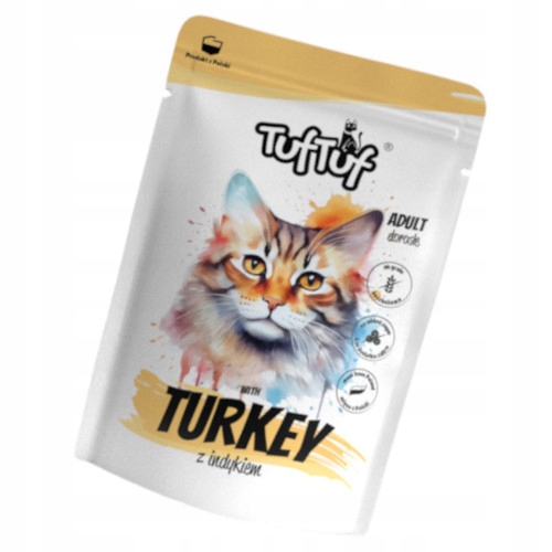 Levně 5 x Tuf Tuf mleté maso s krůtím masem pro kočky 300 g