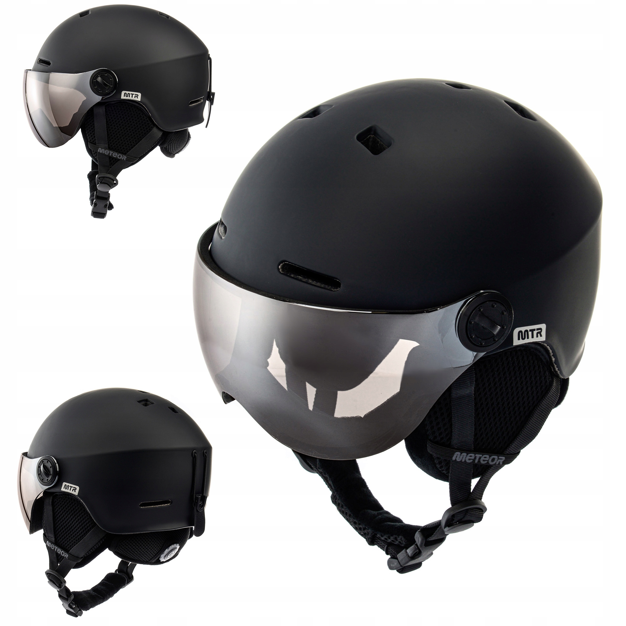 Lyžařská Přilba Snowboard Se Sklem Meteor Falven S 53-55 filtr S2 nastavitelný