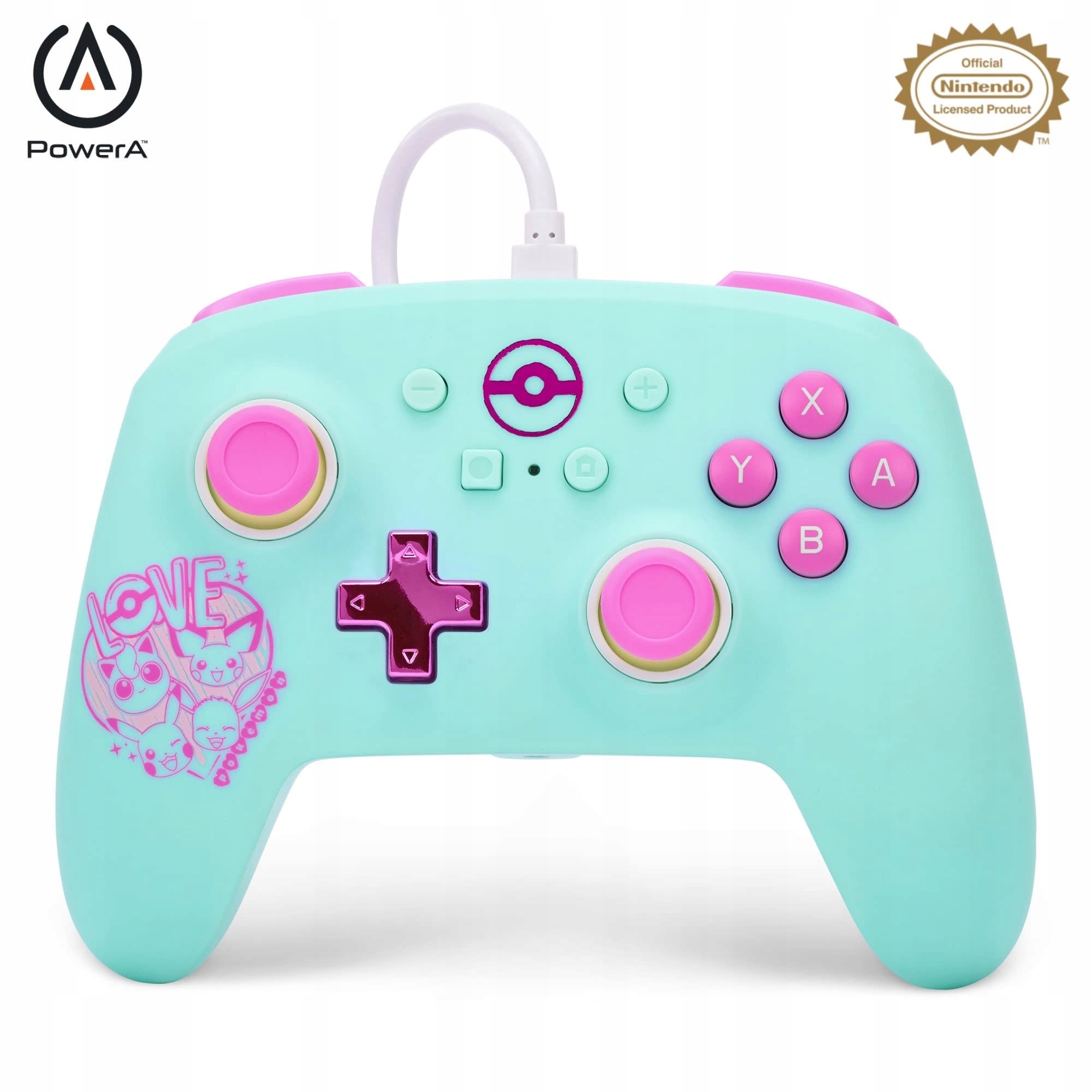 PowerA Enhanced Wired Gamepad do Nintendo Switch - Pokémon: Sweet Friends