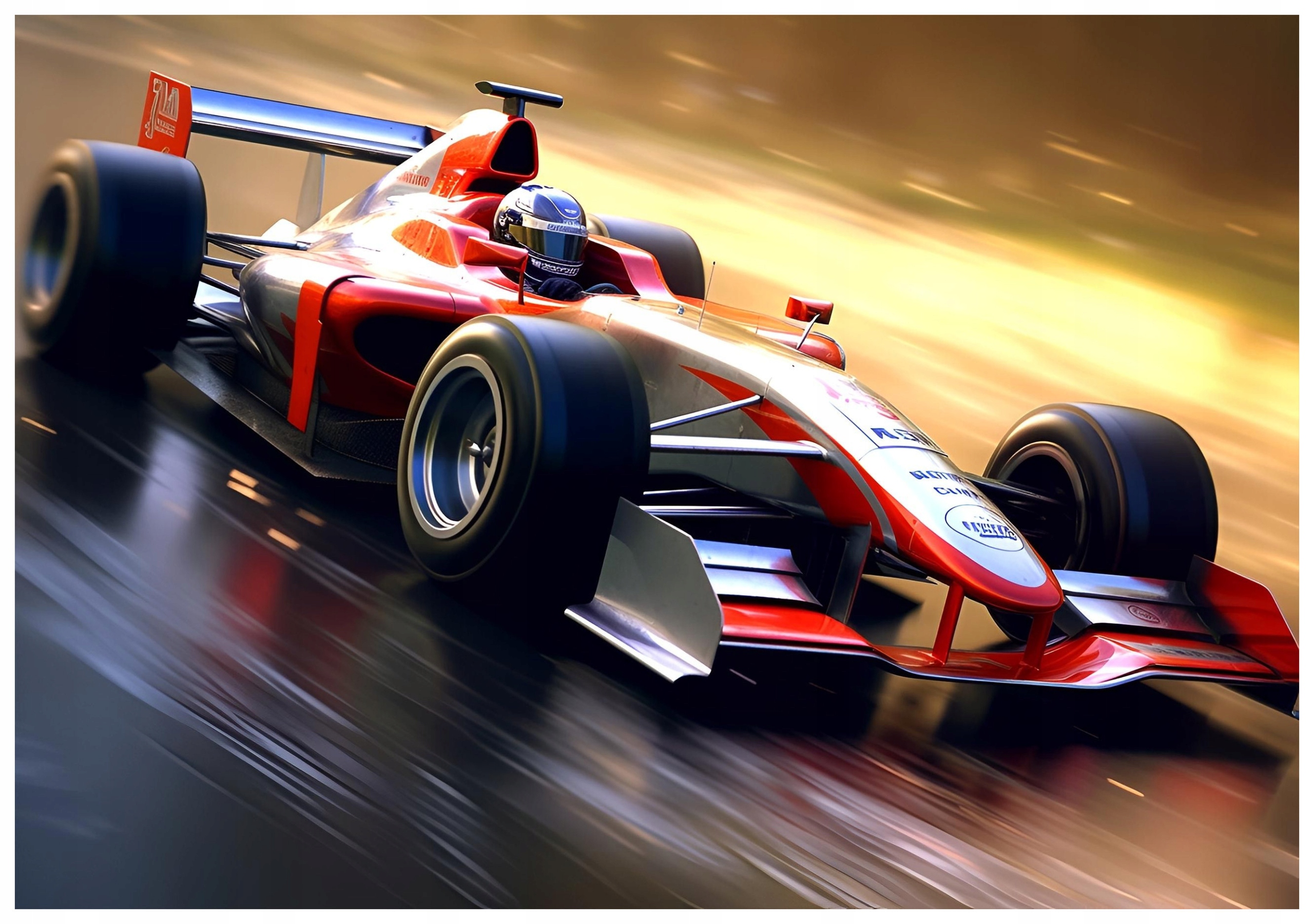 Fototapeta Formule 1 Rychlost a adrenalin červená formule 254x184 lepidlo