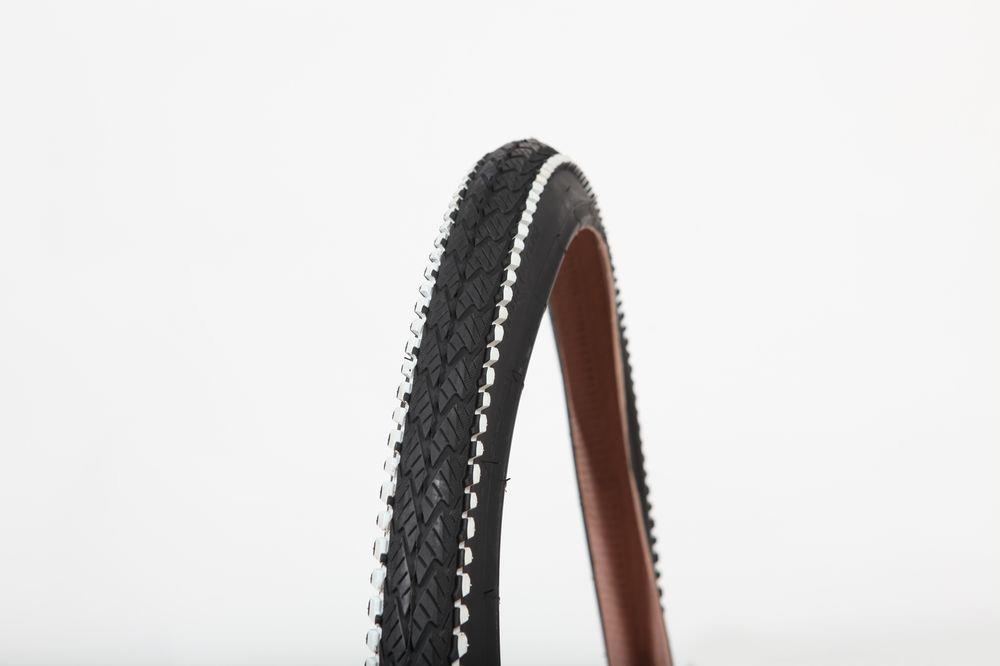 

opona Deli 20 x 1,95 50-406 czarna białe paski Mtb