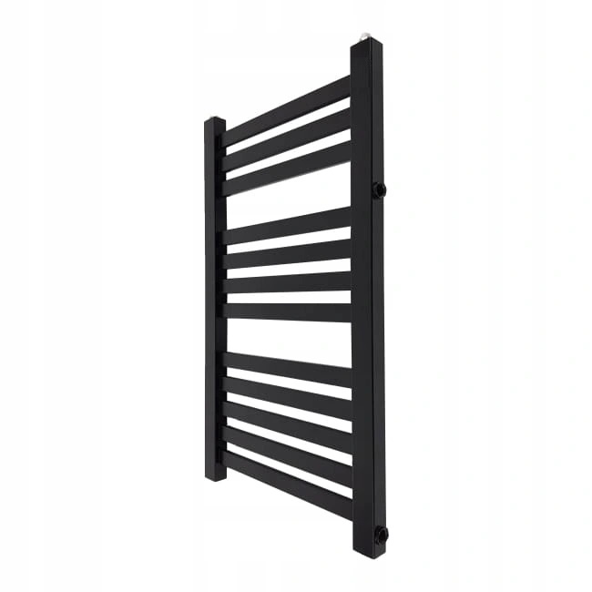 Koupelnový Radiátor 80/40 Černý Boční Přípojka 50 cm Polský Výrobce