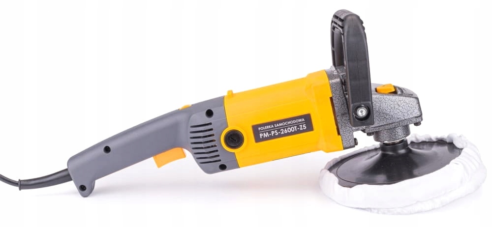 POLERKA SAMOCHODOWA DO LAKIERU SZLIFIERKA 2600W 4X GĄBKA FILC + RĘKAWICA Marka Powermat