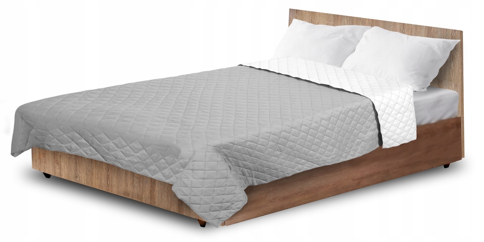 Narzuta Dwustronna na Łóżko Pikowana Koc Kanapa Przykrycie 200x220 cm Marka bez marki