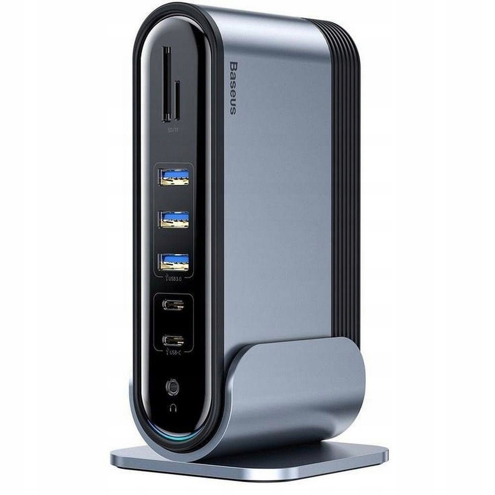 Baseus Hub multifunkcyjna stacja 16w1 Typ C na 3xUSB 3.0 2xUSB 2.0+ Vga