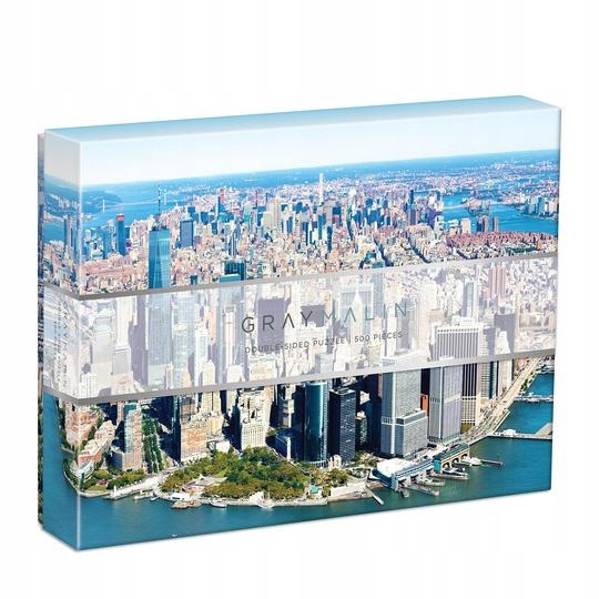 Galison Oboustranné puzzle New York City Gray Mali