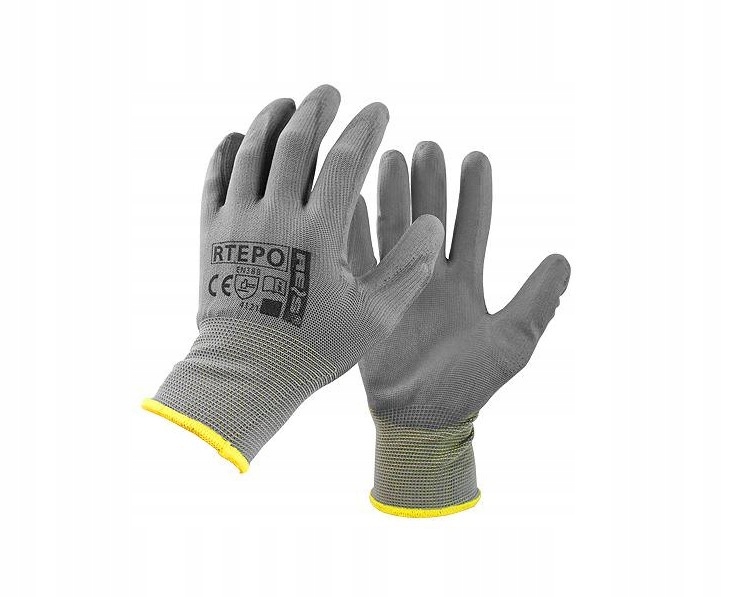 RĘKAWICE OCHRONNE 10" Z POLIESTRU, POWLEKANE