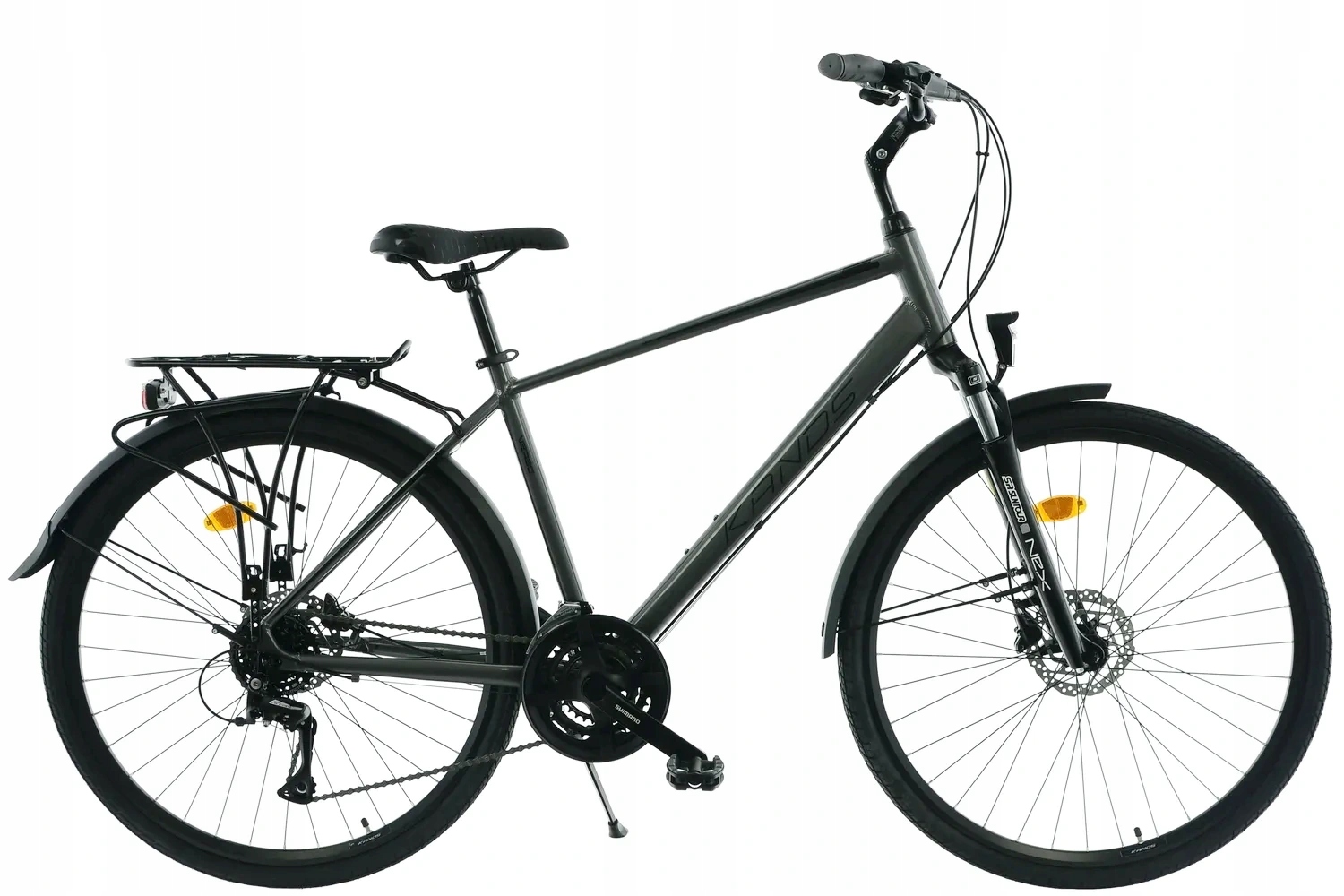 Rower 28 Kands Verso 1.0 Acera 3x7 grafitowy połysk M21 hydr 2025