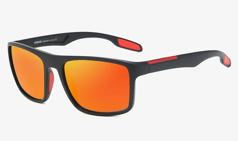Kdeam Sluneční brýle C7 Red Lens Polarizované UV400