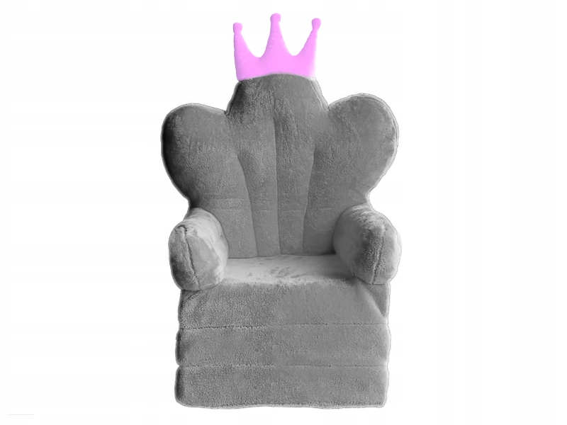 

Fotel krzesło plusz tron XXL princess dla dziecka