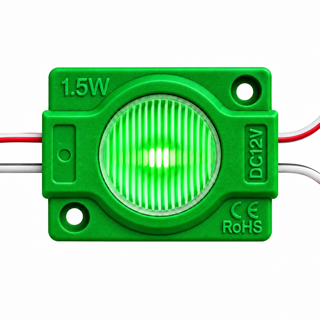 Zielone moduły LED SMD 12V IP65 do oświetlenia reklam i mebli