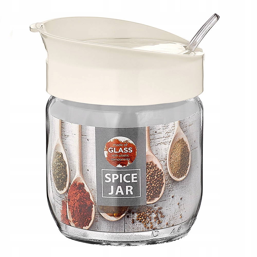 

Pojemnik Szklany Na Przyprawy z łyżeczką 425 ml