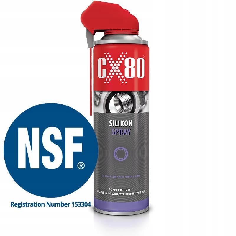 

CX80 Silikon Spray 500ML. 237 Duospray Bezbarwny S