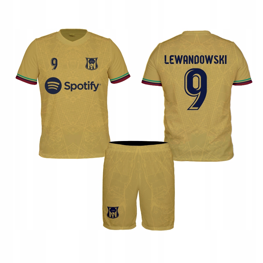 

Lewandowski Barcelona Złota strój rozm. 116