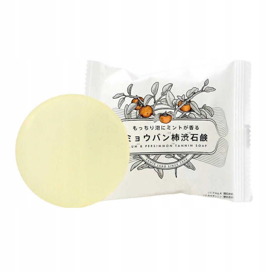 Ałun Persimmon Tannin Soap/Naturalne mydło przezroczyste 80g