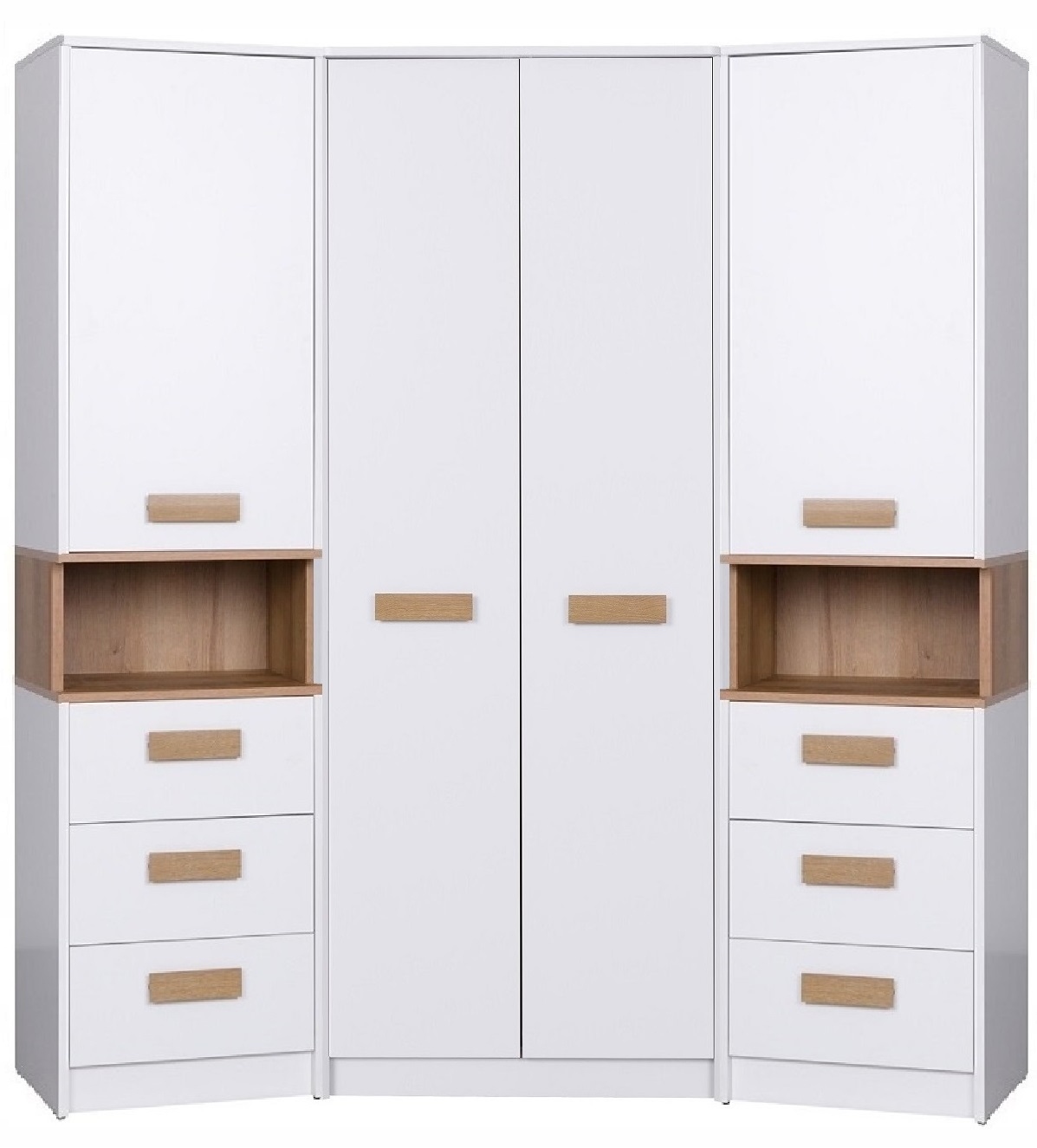 

szafa narożna duża z szufladami półkami Grant 17