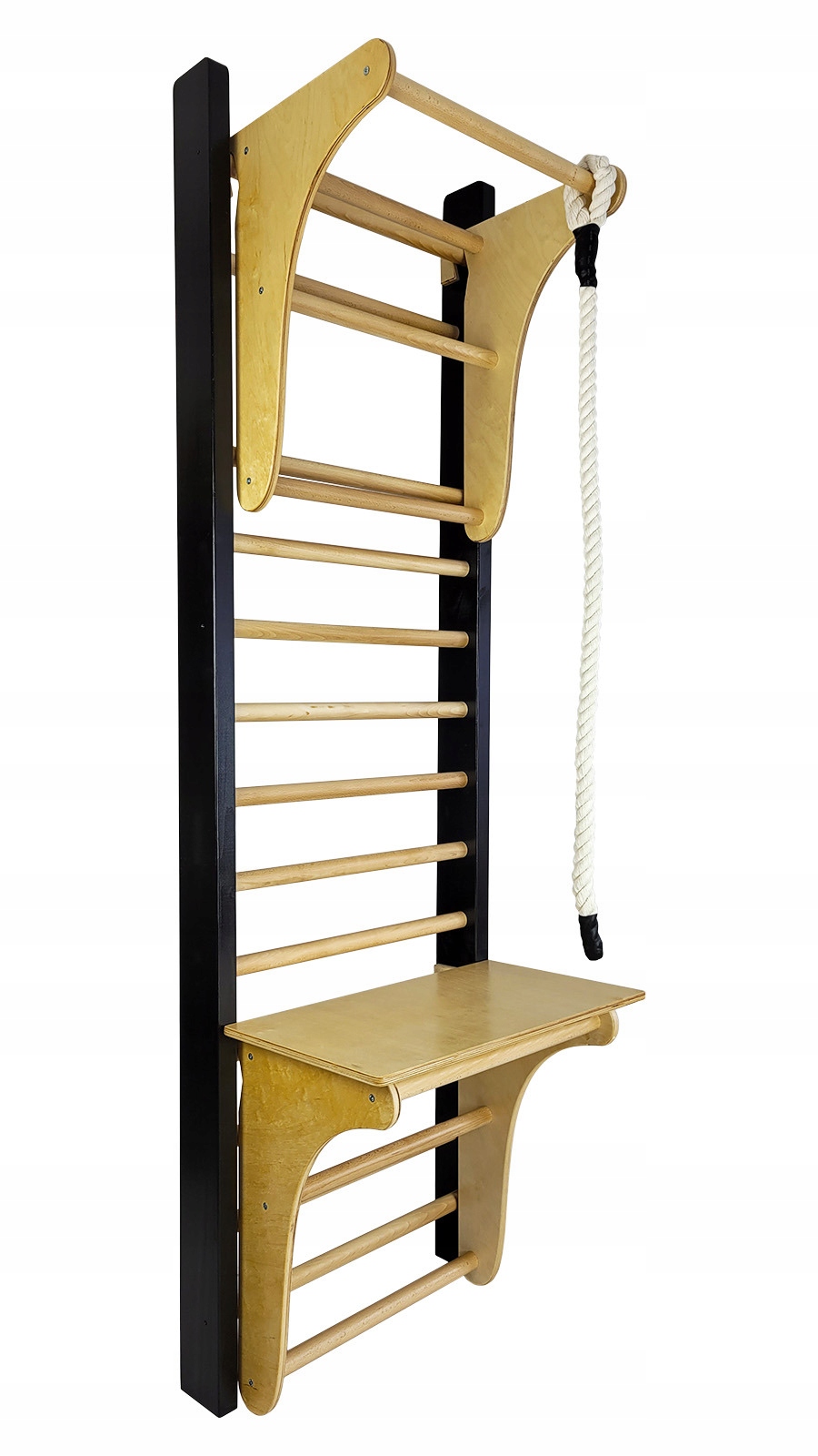 DRABINKA GIMNASTYCZNA LEON 220 X 80 CM CZARNA Model LEON