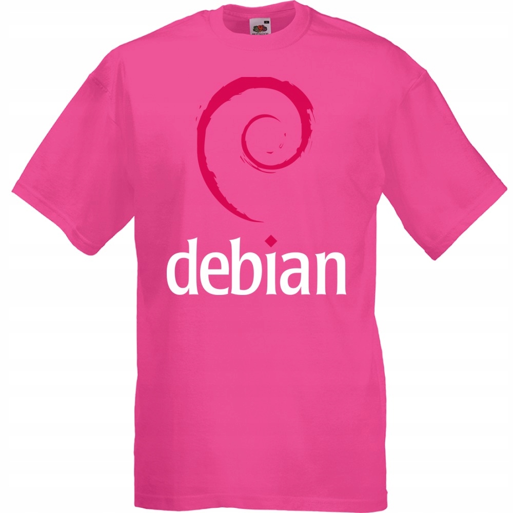 

Koszulka z nadrukiem debian logo It informatyk S