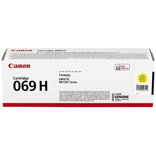 Canon Clbp Cartridge 069 H Y