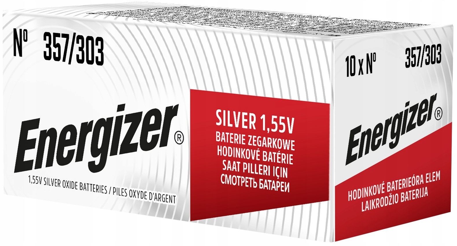 

10x Bateria Energizer SR44 SR1154SW 357 303 1,55V