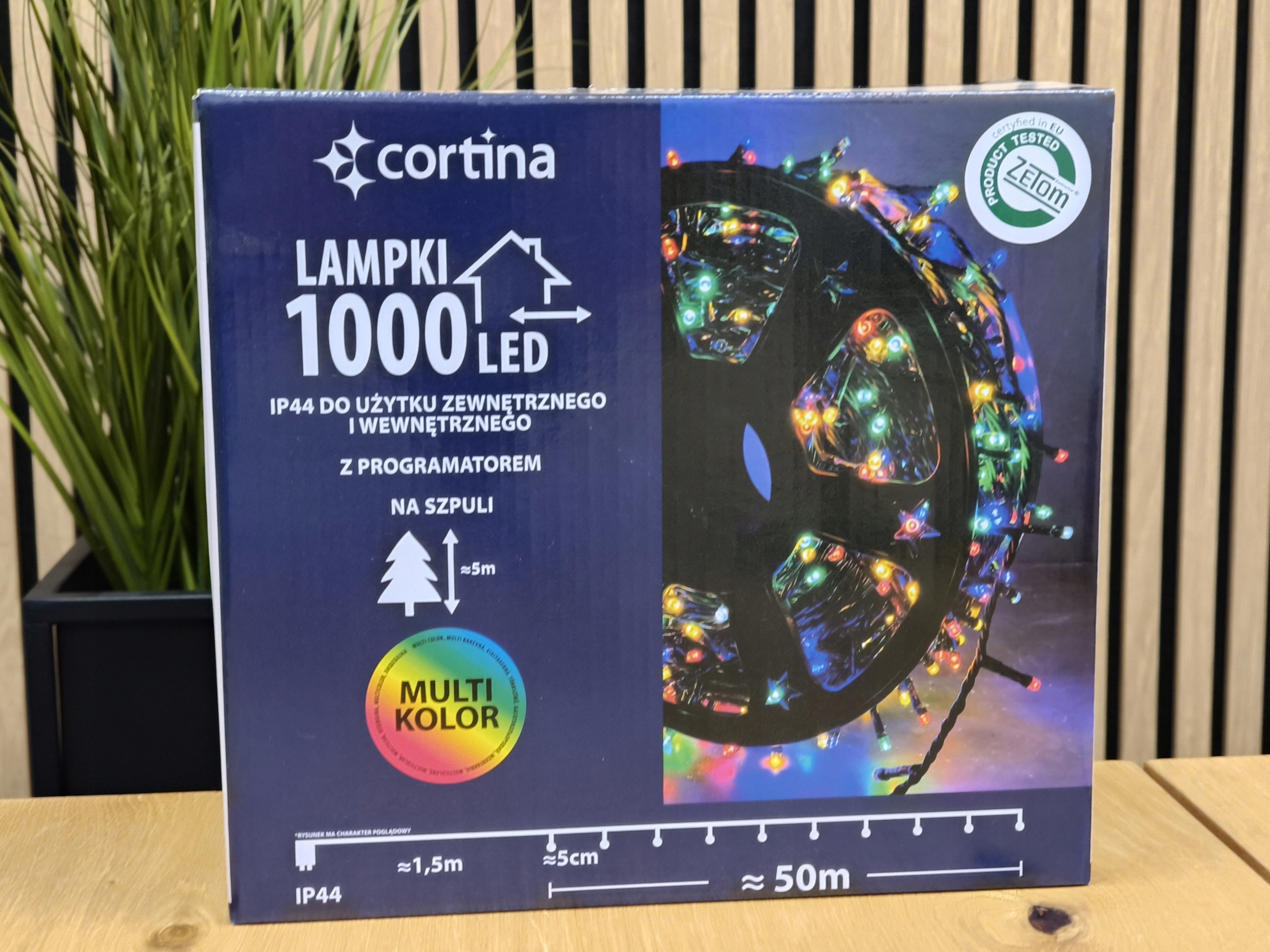 LAMPKI NA CHOINKĘ LED 1000 ŚWIATEŁKA KOLOROWE 51,5m CHOINKOWE ZEWNĘTRZNE Liczba lampek 501 - 1000