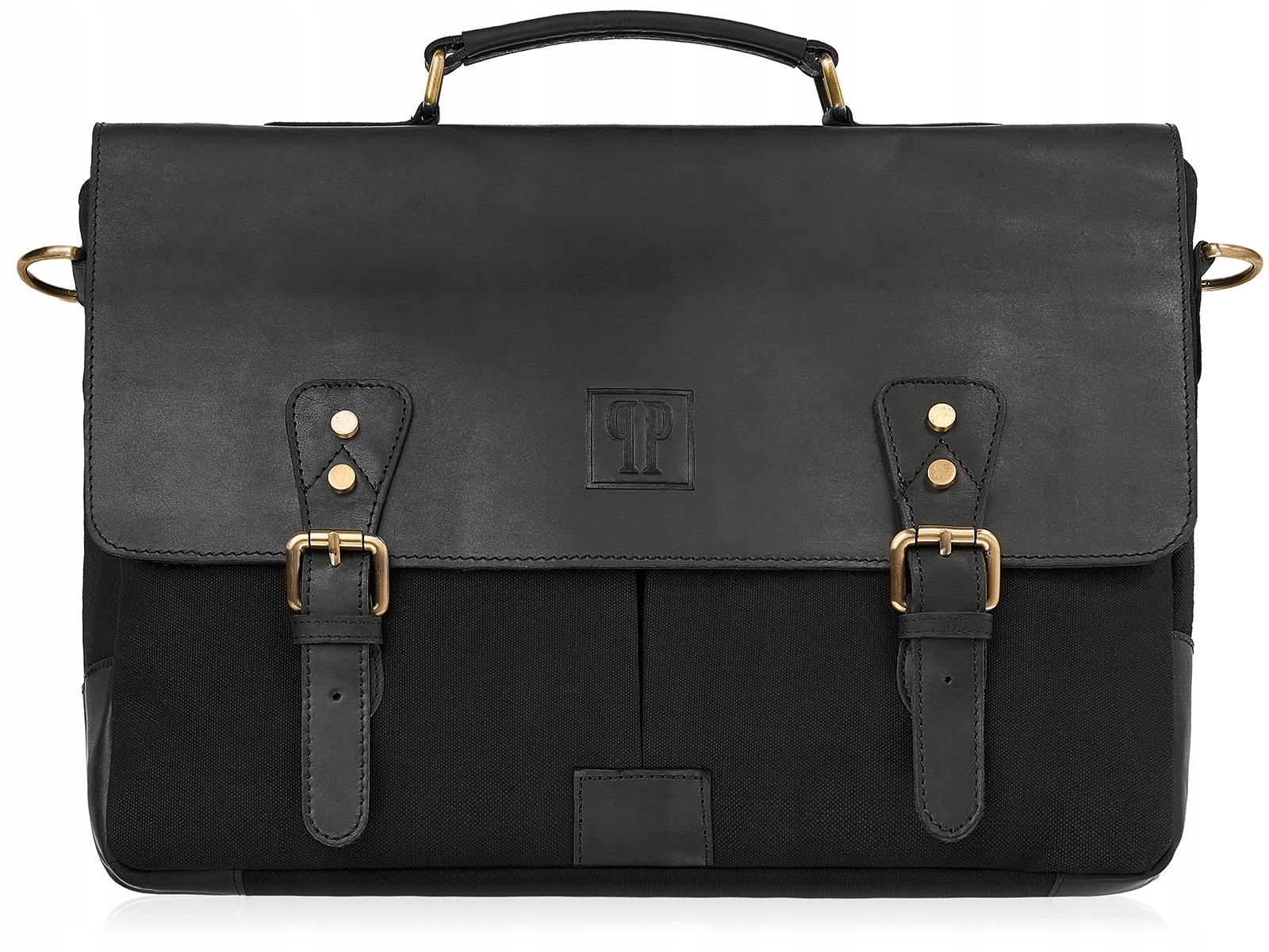 Velká pánská kožená taška do práce A4 na dokumenty s klopou